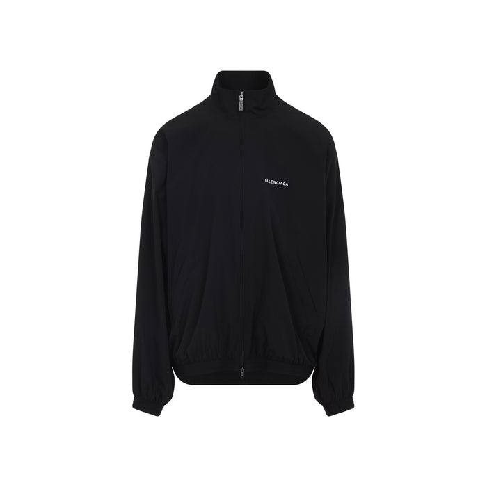 Balenciaga Back Zip Sweatshirt Black