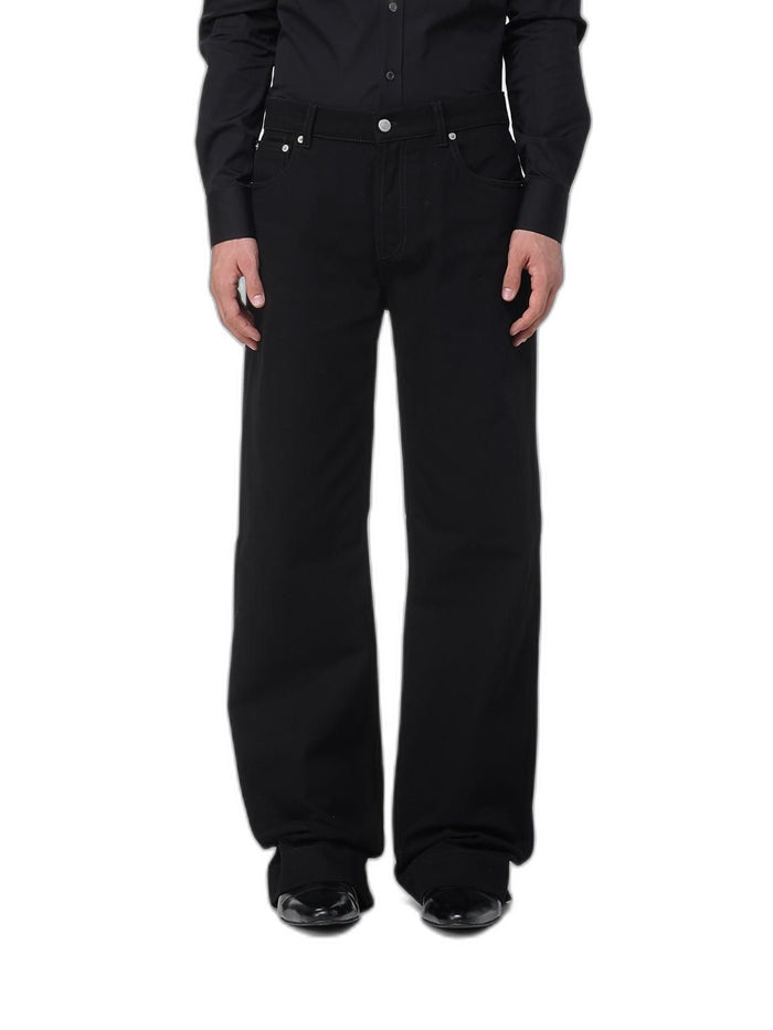 Alexander Mcqueen Black Cotton Jeans