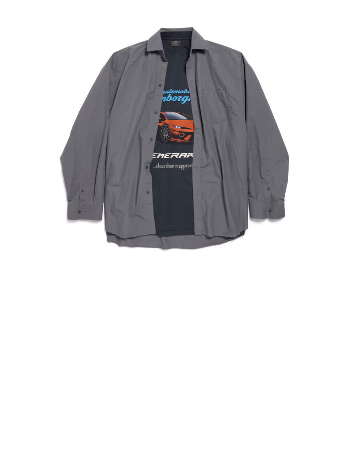 Balenciaga Grey Cotton Shirt