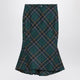 Alexander Mcqueen Flared Skirt In Wool Tartan