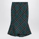 Alexander Mcqueen Flared Skirt In Wool Tartan