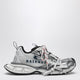 Balenciaga 3Xl Split Logo Sneakers In White/Navy/Grey