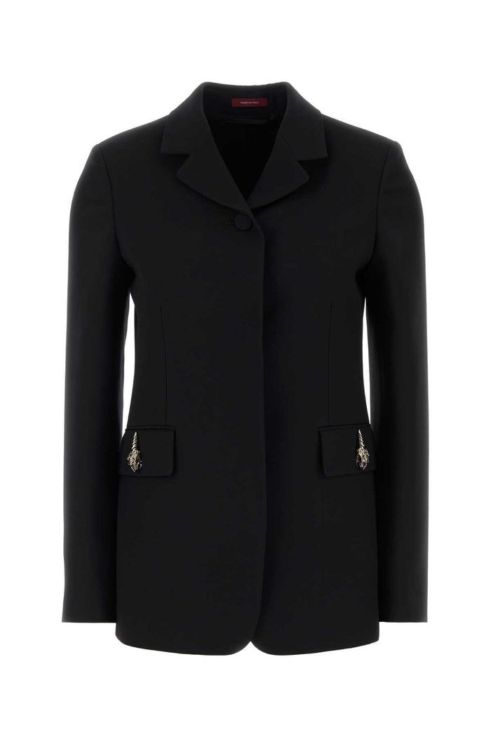 Gucci Black Cady Blazer