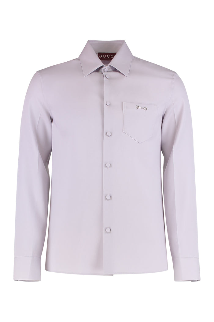Gucci Shirt Made Of Wool Gabardine