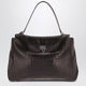 Balenciaga Rodeo Mini Handbag In Espresso Crocodile-Embossed Leather