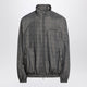 Balenciaga Grey/Blue Nylon Zip-Up Jacket