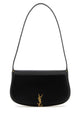 Saint Laurent Black Leather Demi Lune Shoulder Bag
