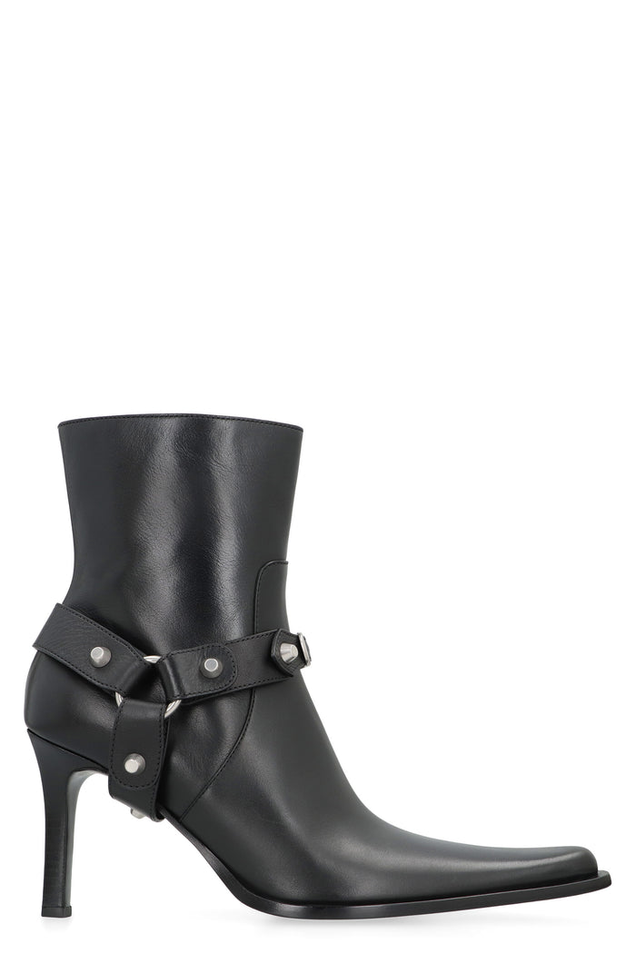 Balenciaga City Boots In Leather
