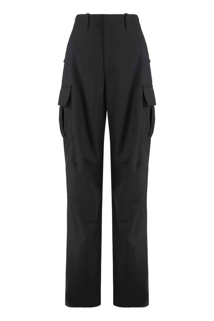 Bottega Veneta Black Wool Cargo Pant