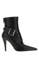 Alexander Mcqueen Alexander Mcqueen Heron Buckle Boots In Black