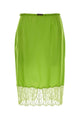 Gucci Gonna In Viscose Twill With Floral Lace