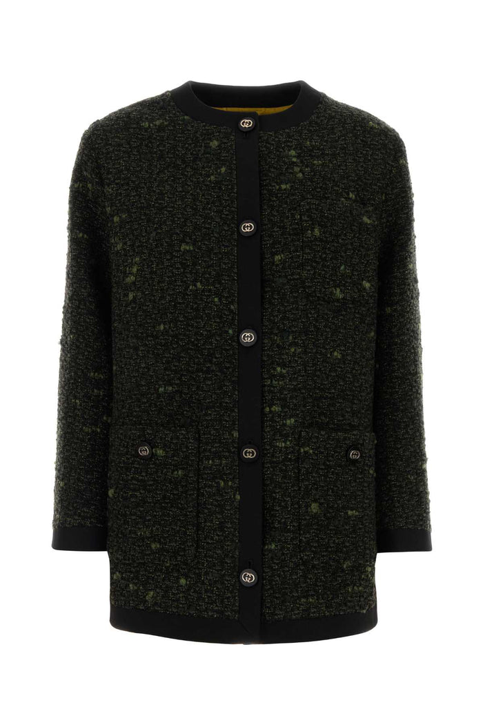 Gucci Multicolor Boucle Overcoat