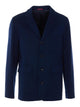 Gucci Blue Jacket With Frontal Buttons Closure
