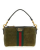 Gucci Olive Green Suede Mini Ophidia Handbag