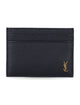 Saint Laurent Black Leather Card Holder