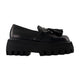 Alexander Mcqueen Black Leather Loafers