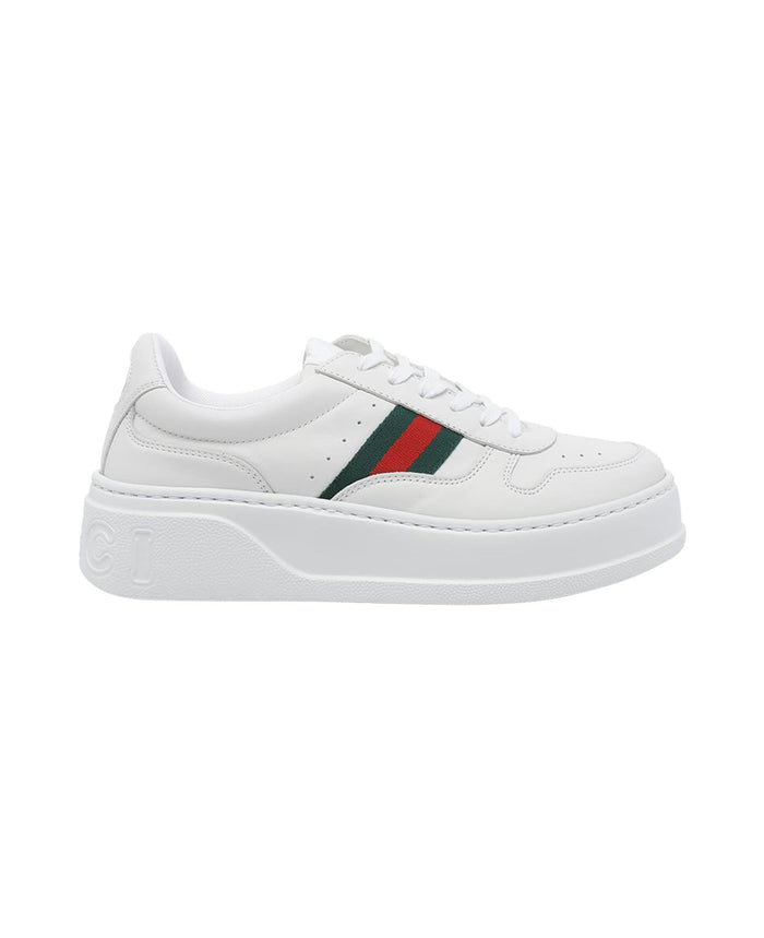 Gucci White Leather Sneakers