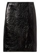 Gucci Black Leather Skirt