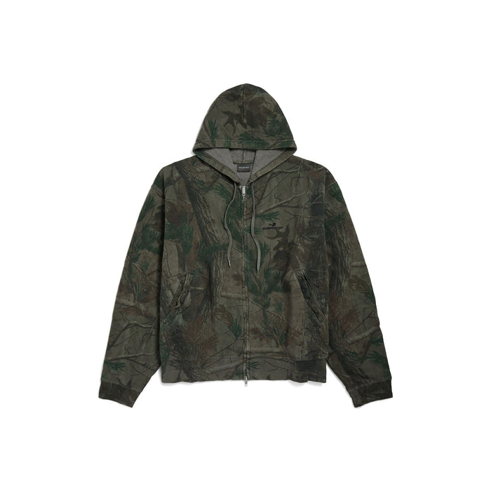 Balenciaga Diamond B Oversized Zip Hoodie
