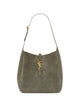 Saint Laurent Le 5 À 7 Cracked-Effect Shoulder Bag