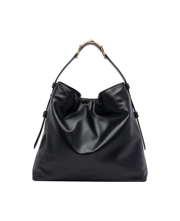 Gucci Black Leather Large Gucci Beatrix Shopping Ba