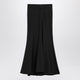 Balenciaga Black Long Wool Skirt