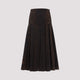 Balenciaga Animalier Godet Midi Skirt