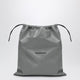 Balenciaga La Pochette Dust Bag Shopper In Arena Lambskin Grey