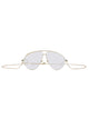 Gucci Gold Metal Glasses
