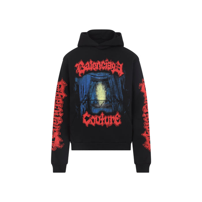 Balenciaga Black Cotton Sweatshirt