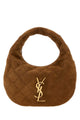 Saint Laurent Brown Suede Icarino Shoulder Bag