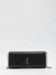 Saint Laurent Black Kate Clutch In Grain De Poudre Leather
