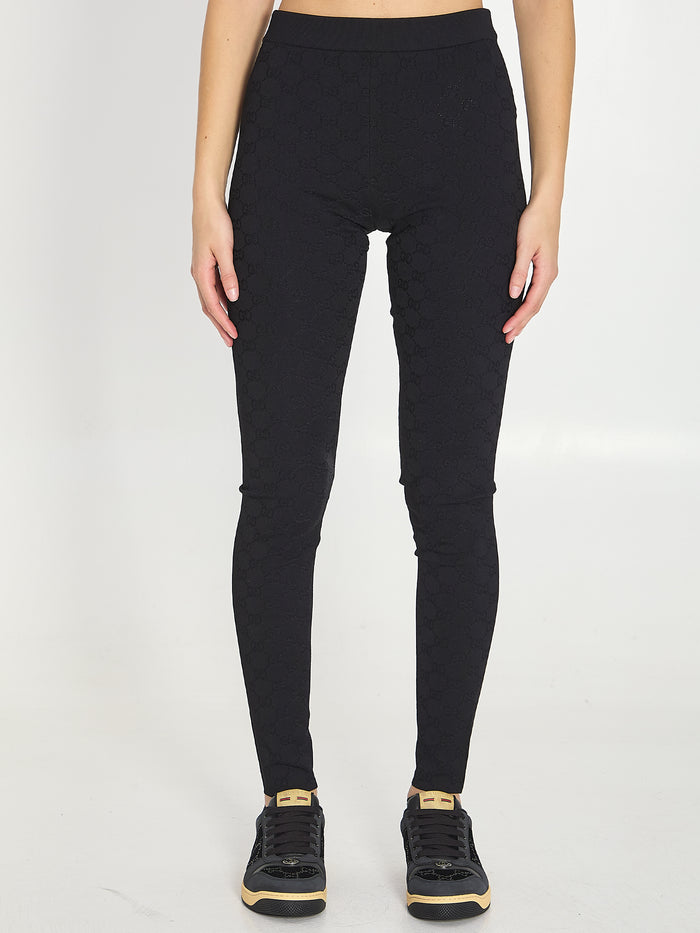 Gucci Elastic Gg Jacquard Leggings