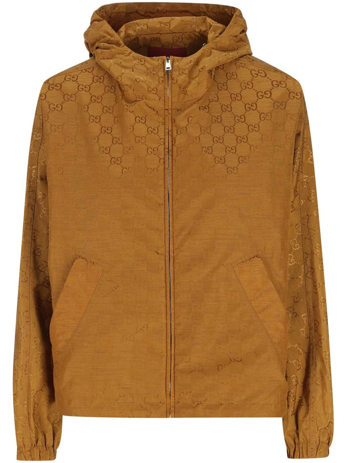 Gucci Gg Motif Hooded Jacket