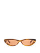 Alexander Mcqueen Brown Cat Eye Frame Sunglasses