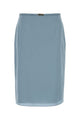 Gucci Light Blue Silk Skirt