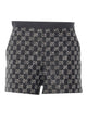 Gucci Lame Tweed Wool Embroidered Shorts