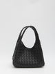 Bottega Veneta Black Lamb Leather Campana Small Bag