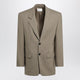 Saint Laurent Beige Singlebreasted Wool And Mohair Jacket