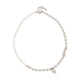 Alexander Mcqueen Skl & Pearl Necklace - - Metal - Silver