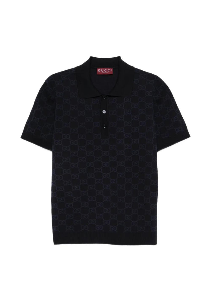 Gucci Knitted Short-Sleeve Polo