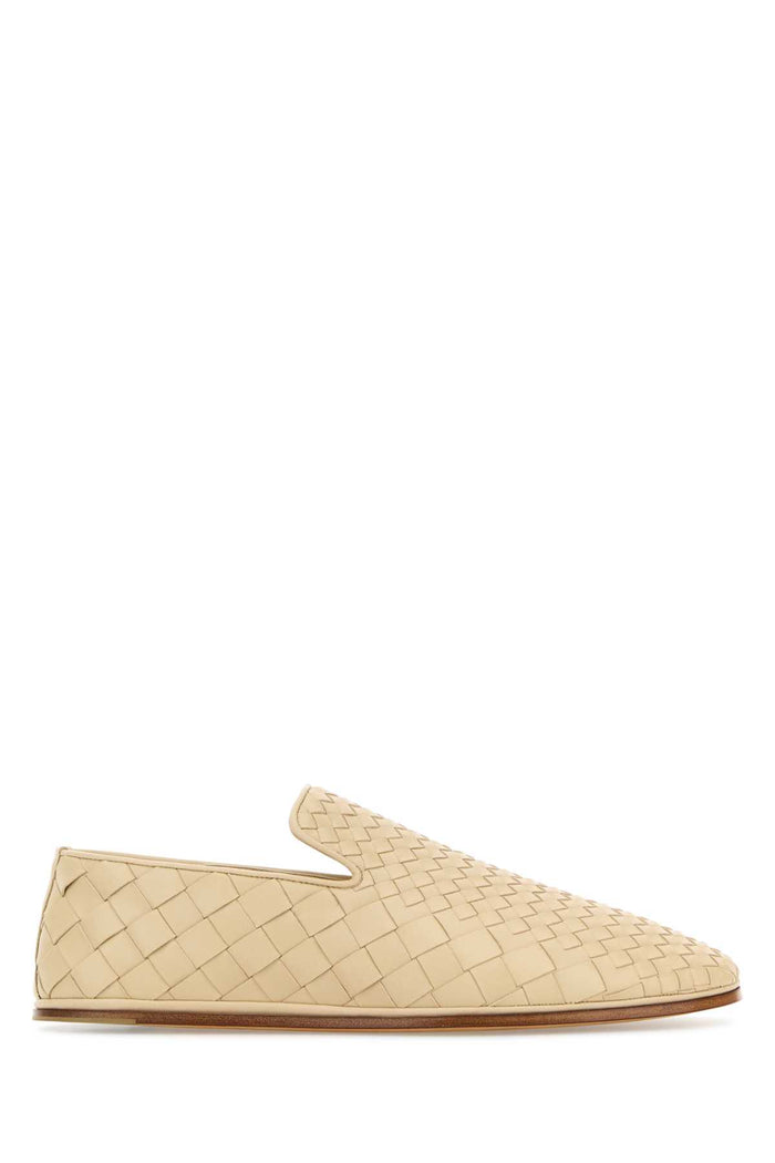 Bottega Veneta Sand Nappa Leather Sunday Loafers