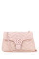 Gucci Pink Nappa Leather Small Gg Marmont Shoulder Bag