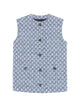 Gucci Multicolor Gg Tweed Black Cotton Blend Vest