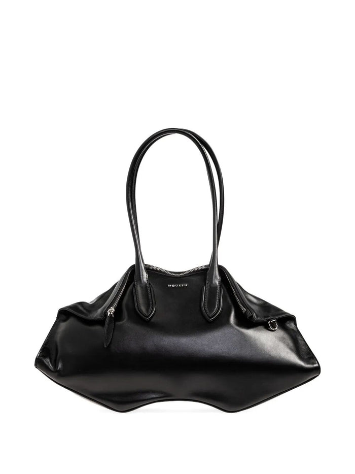 Alexander Mcqueen Black Calf Leather Bag