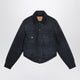Balenciaga Navy Blue Jacket With Curved Waist