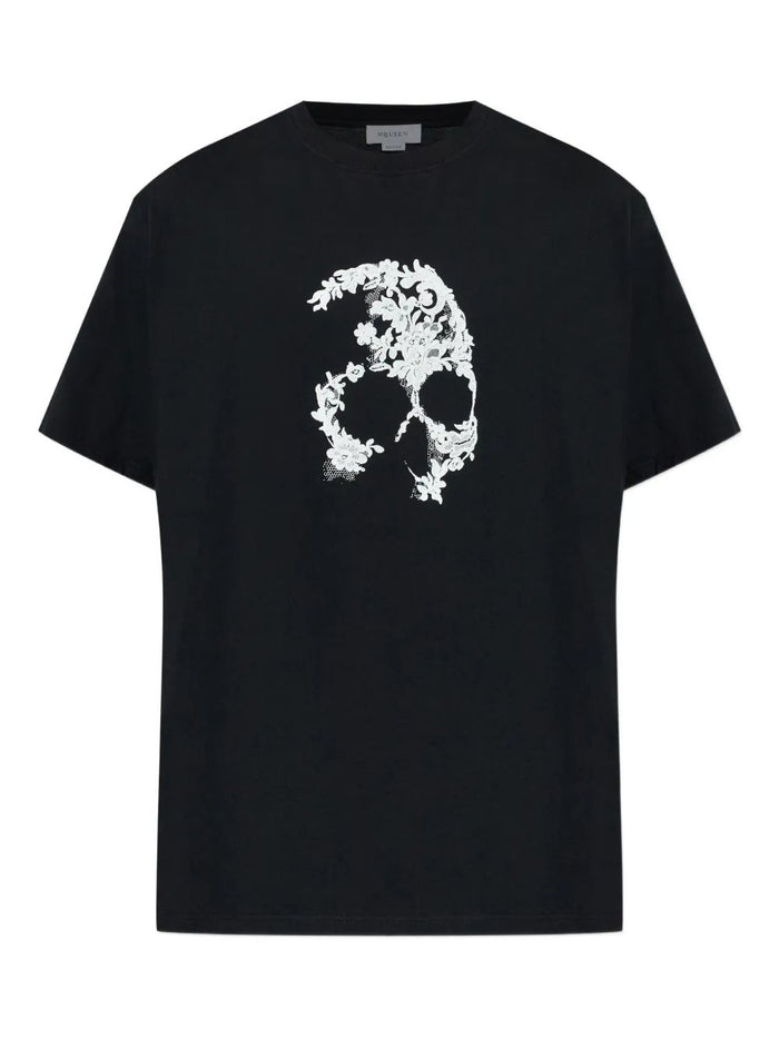 Alexander Mcqueen T-Shirt Lace Skull