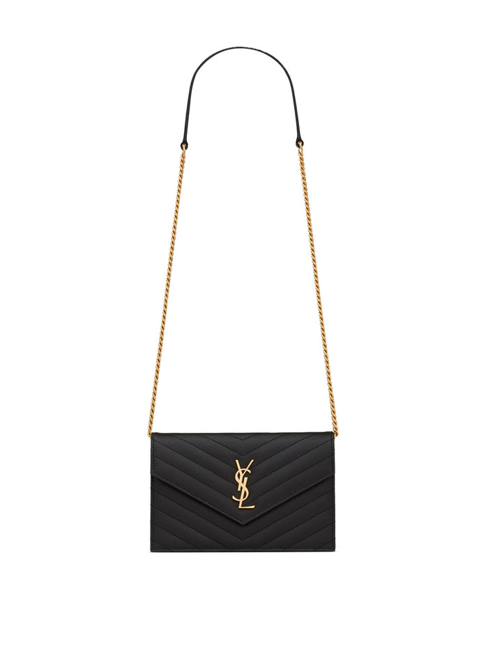 Saint Laurent Cassandre Envelope Chain Wallet