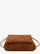 Bottega Veneta Amber Suede Leather Pouch