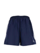 Balenciaga Stripe-Detail Logo-Print Shorts